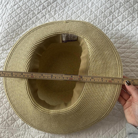 Woman's Hat Sun N Send Soft Straw Color Bend And Pack For The Beach - Picture 4 of 8